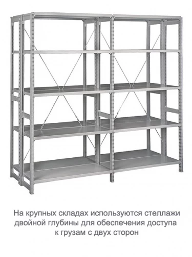 Стеллаж для одежды ТСУ 2/3 (2500х1060х500) П