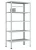 Стеллаж металлический Титан МС-750 2500x700x400/3